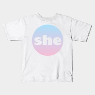 She - Pronoun Kids T-Shirt